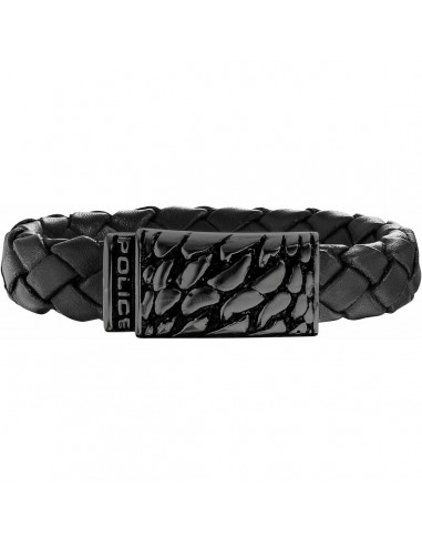 Bracelet Homme Police PJ25729BLB.01-L Cuir 21 cm soldes