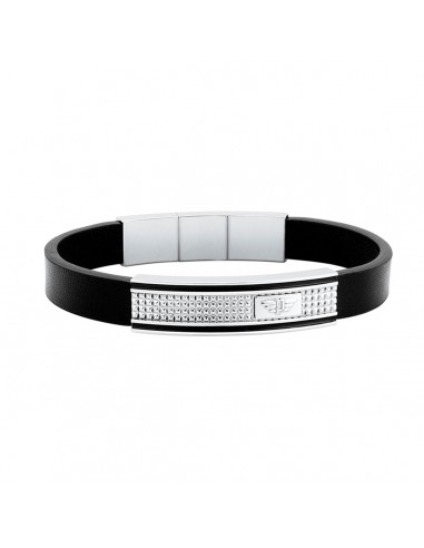 Bracelet Homme Police PJ26194BLB.01 Cuir 19 cm Jusqu'à 80% De Réduction