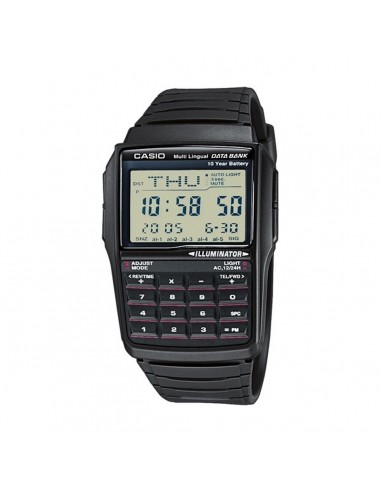 Montre Homme Casio DATABANK CALCULATOR Noir Gris Découvrez la collection