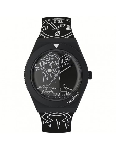 Montre Homme Timex Q X KEITH HARING SPECIAL EDT. Noir (Ø 38 mm) ouvre sa boutique