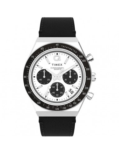 Montre Homme Timex Q DIVER CHRONO Blanc Noir (Ø 40 mm) livraison gratuite