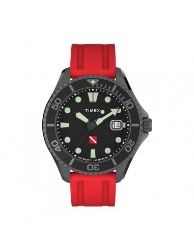 Montre Homme Timex DEEP WATER TIBURON AUTOMATIC Noir (Ø 44 mm) Profitez des Offres !