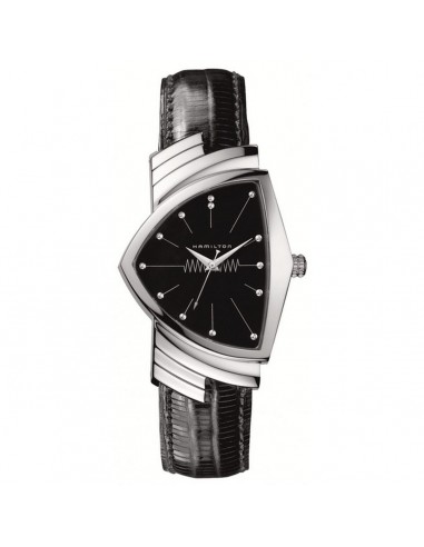 Montre Homme Hamilton VENTURA SS BLACK DIAL - BLACK LEATHER STRAP Comparez et commandez 