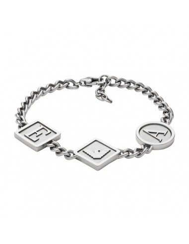 Bracelet Homme Emporio Armani STATION CHAIN Acier inoxydable paiement sécurisé